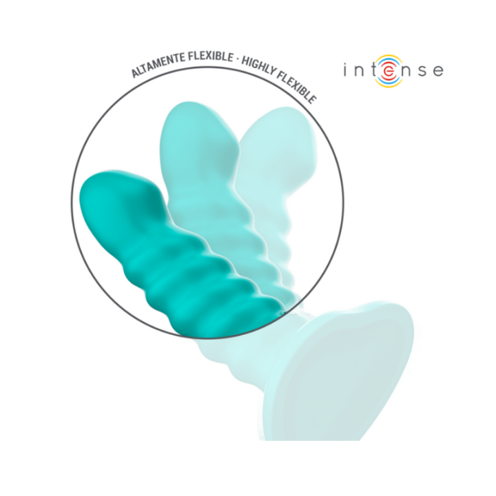 INTENSE - BUFFY VIBRADOR TALLA S DISEÑO EN ESPIRAL 10 VIBRACIONES AZUL CONTROL REMOTO