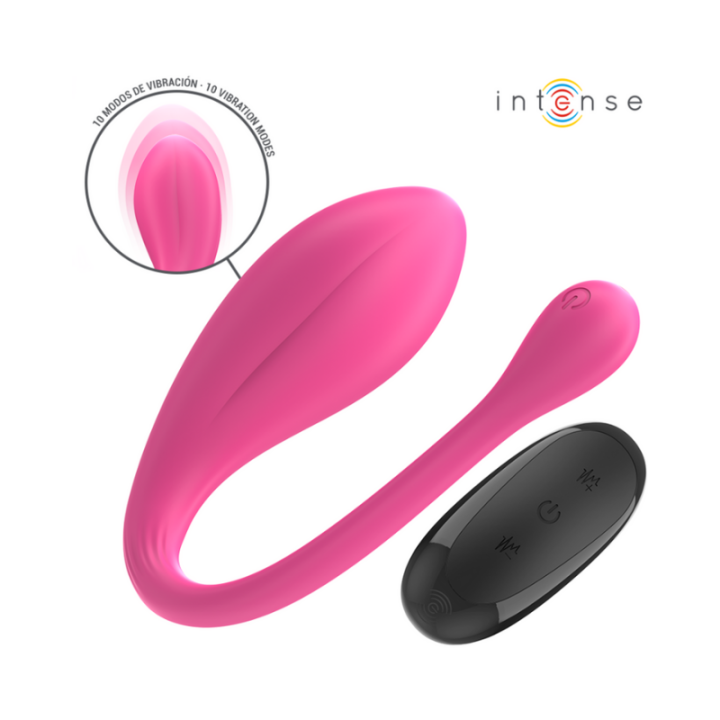 INTENSE - JANICE VIBRADOR U DOBLE ESTIMULACIÓN 10 VIBRACIONES ROSA CONTROL REMOTO
