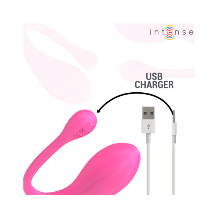 INTENSE - JANICE VIBRADOR U DOBLE ESTIMULACIÓN 10 VIBRACIONES ROSA CONTROL REMOTO