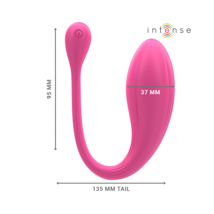 INTENSE - JANICE VIBRADOR U DOBLE ESTIMULACIÓN 10 VIBRACIONES ROSA CONTROL REMOTO