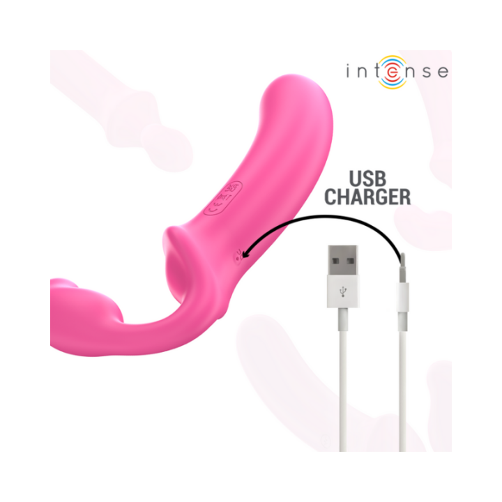 INTENSE - AMY VIBRADOR DOBLE 20 CM ROSA CONTROL REMOTO