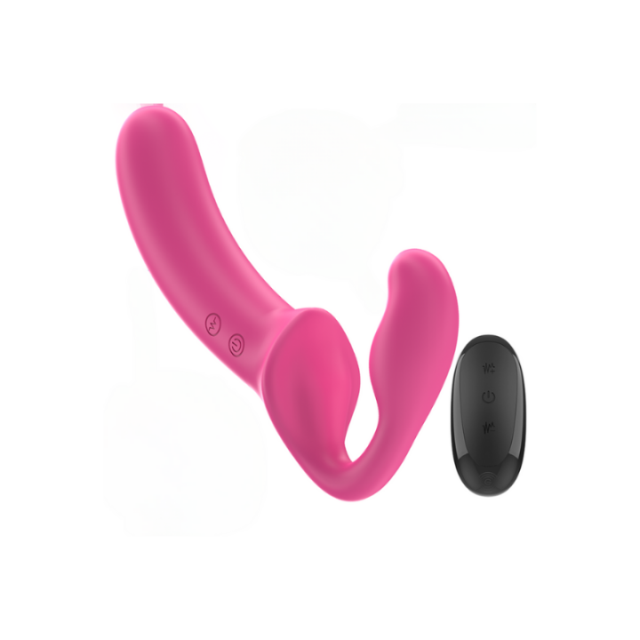 INTENSE - AMY VIBRADOR DOBLE 20 CM ROSA CONTROL REMOTO