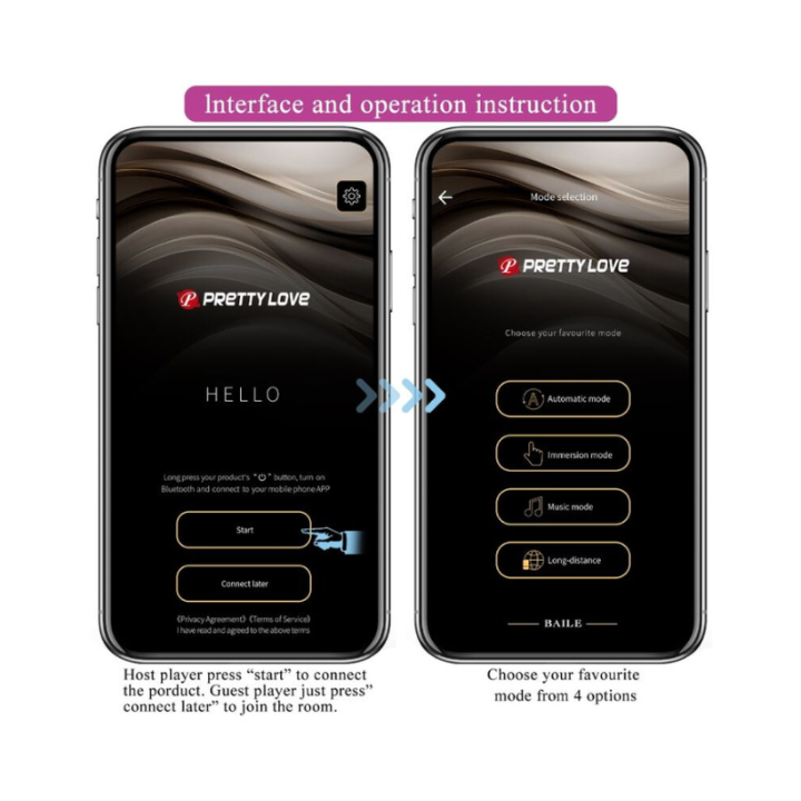 PRETTY LOVE - ELVIRA KEGEL BALLS APP CONTROL REMOTO MORADO