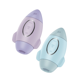 SATISFYER - MISSION CONTROL AZUL VIBRADOR PEQUEÑO DE DOBLE IMPULSO