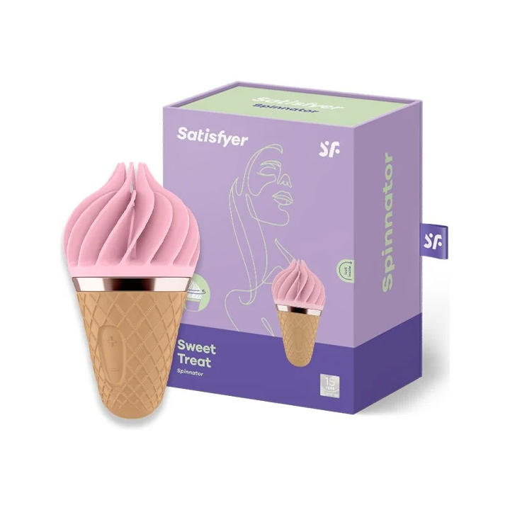 SATISFYER - SWEET TREAT SPINNATOR MARRON & ROSA