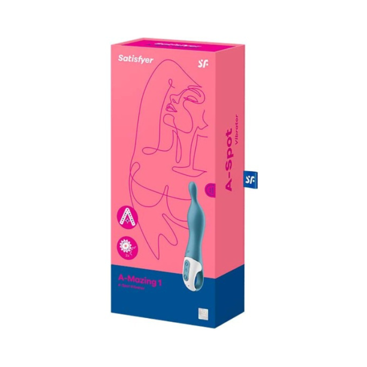 SATISFYER A-MAZING 1 VIBRADOR PUNTO A Azul
