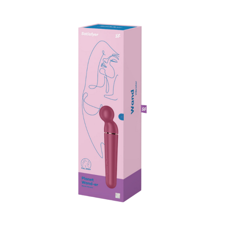 SATISFYER - PLANET WAND-ER MASAJEADOR VIBRADOR AZUL