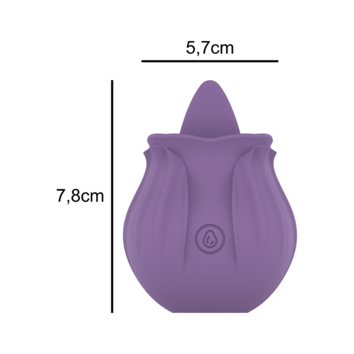 INTENSE - VIOLET ESTIMULADOR LENGUA BASE MAGNETICA