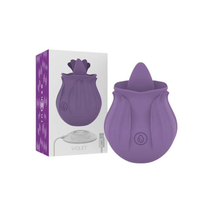 INTENSE - VIOLET ESTIMULADOR LENGUA BASE MAGNETICA
