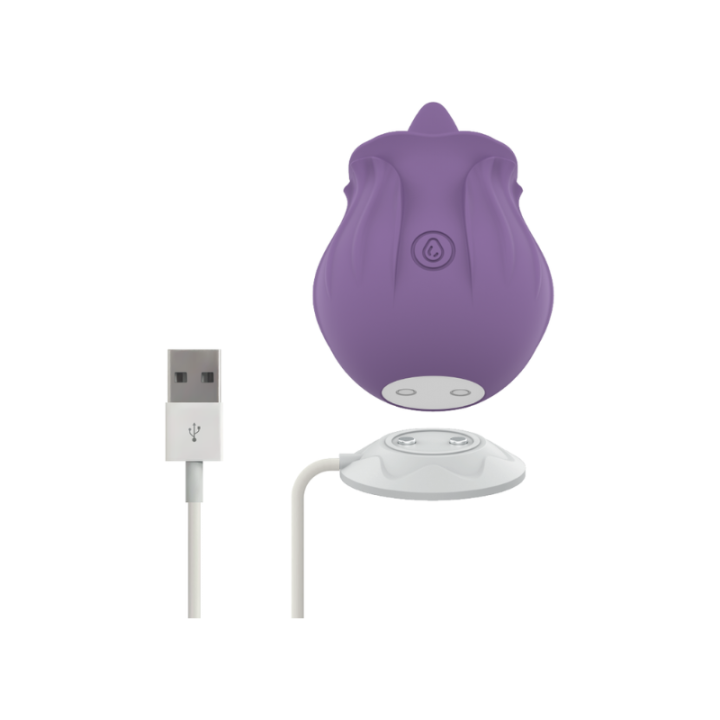 INTENSE - VIOLET ESTIMULADOR LENGUA BASE MAGNETICA