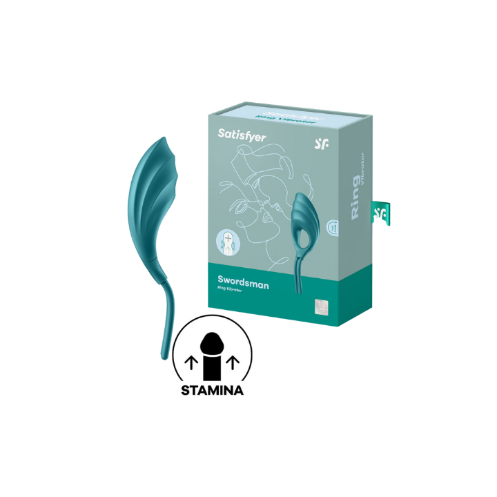 SATISFYER SWORDSMAN ANILLO VIBRADOR - VERDE