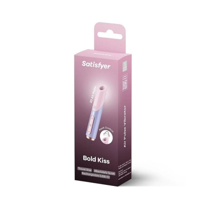 SATISFYER - BOLD KISS ESTIMULADOR CLÍTORIS POR ONDAS ROSA / VIOLETA