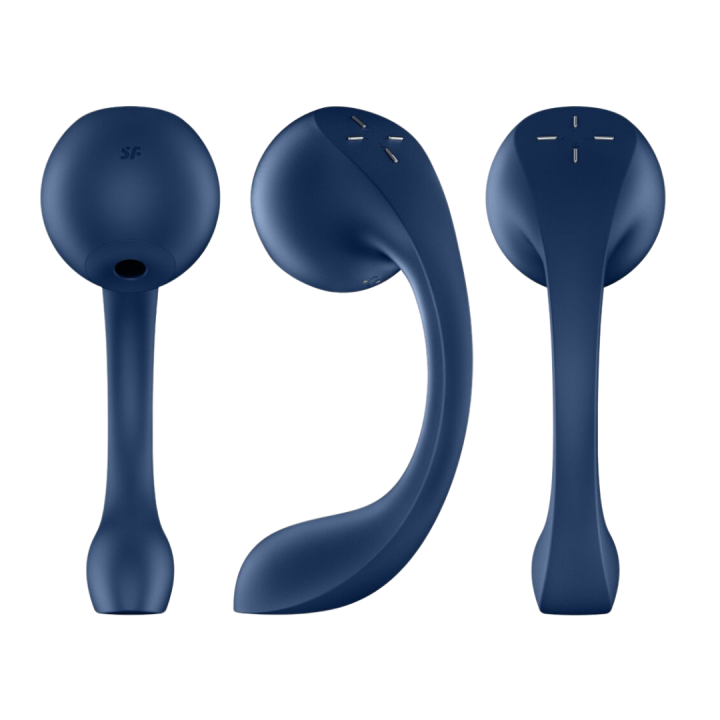 SATISFYER - PRO+ WAVE 4 ESTIMULADOR PUNTO G & AIR PULSE APLICACIÓN GRATUITA AZUL OSCURO