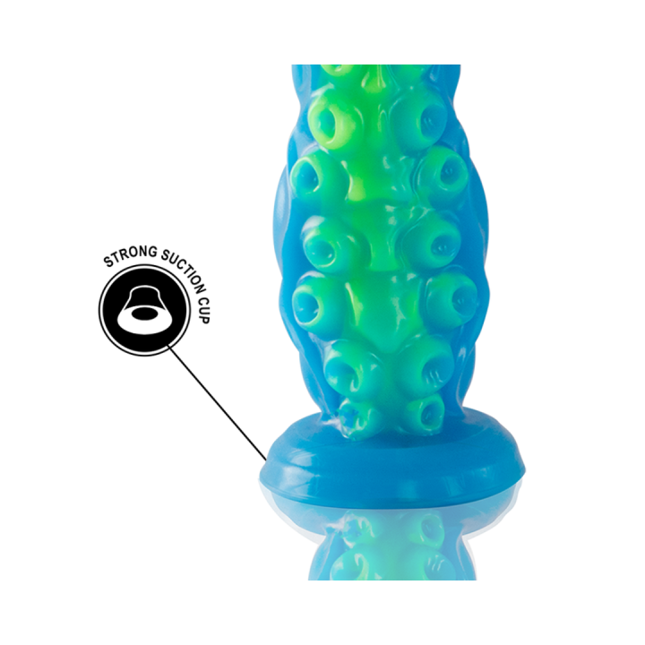 EPIC - SCYLLA DILDO TENTÁCULO FINO FLUORESCENTE TAMAÑO PEQUEÑO