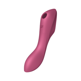 SATISFYER - CURVY TRINITY 3 ESTIMULADOR Y VIBRADOR ROJO