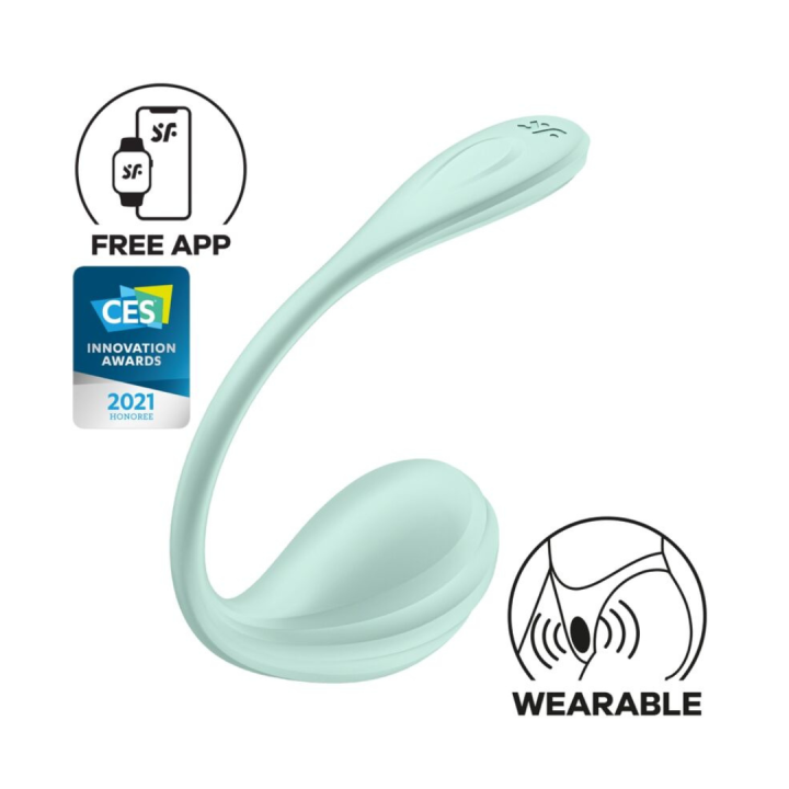 SATISFYER - SMOOTH PETAL ESTIMULADOR PUNTO G CELESTE APP GRATUITA