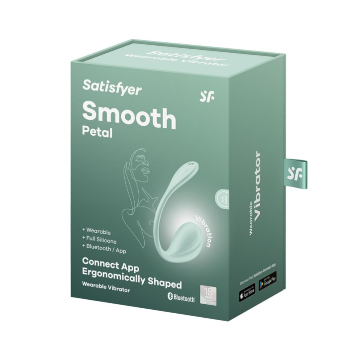 SATISFYER - SMOOTH PETAL ESTIMULADOR PUNTO G CELESTE APP GRATUITA