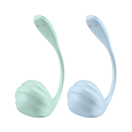 SATISFYER - SMOOTH PETAL ESTIMULADOR PUNTO G CELESTE APP GRATUITA