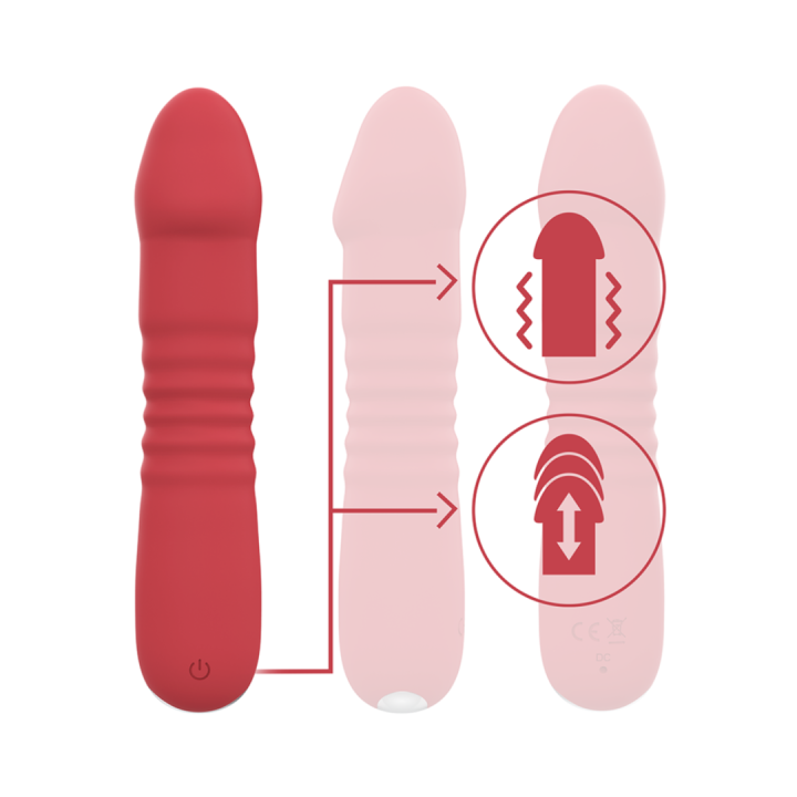 INTENSE - JUNI UP & DOWN 10 VIBRACIONES ROJO