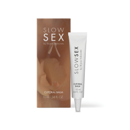 Bálsamo estimulante con efecto calor para el clítoris de Slow Sex de Bijoux en su Packaging