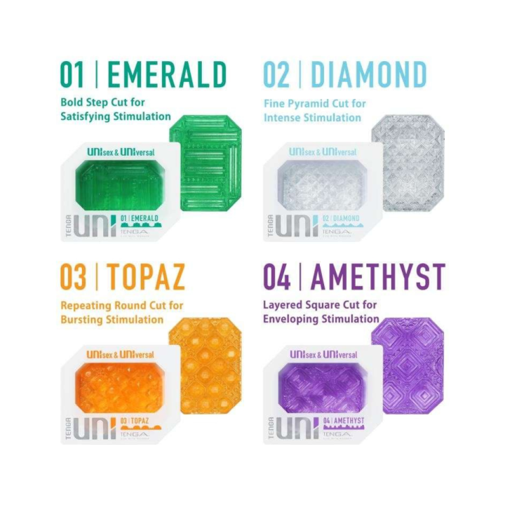 Tenga Uni Variety Masturbador Dedal Pack 4uds