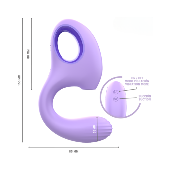 INTENSE - BAXTER VIBRADOR & ESTIMULADOR VIOLETA