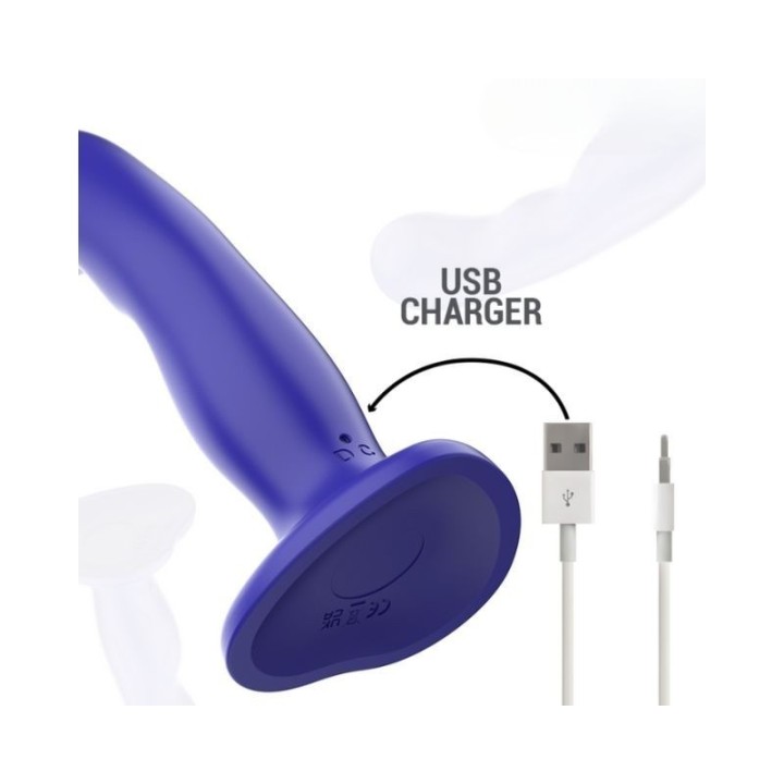 INTENSE - SHORTY VIBRADOR CON VENTOSA AZUL CONTROL REMOTO