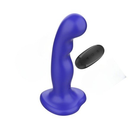 INTENSE - SHORTY VIBRADOR CON VENTOSA AZUL CONTROL REMOTO