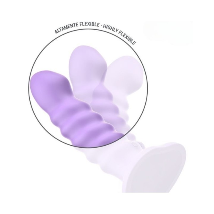 INTENSE - BRENDA VIBRADOR TALLA M DISEÑO EN ESPIRAL 10 VIBRACIONES MORADO CONTROL REMOTO