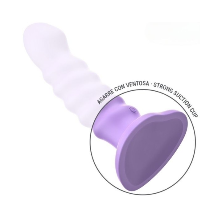 INTENSE - BRENDA VIBRADOR TALLA M DISEÑO EN ESPIRAL 10 VIBRACIONES MORADO CONTROL REMOTO