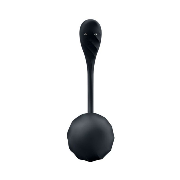 SATISFYER - RIBBED PETAL ESTIMULADOR PUNTO G CONTROL REMOTO NEGRO APP GRATUITA