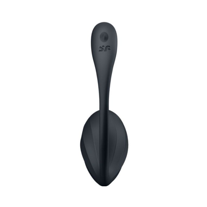 SATISFYER - RIBBED PETAL ESTIMULADOR PUNTO G CONTROL REMOTO NEGRO APP GRATUITA