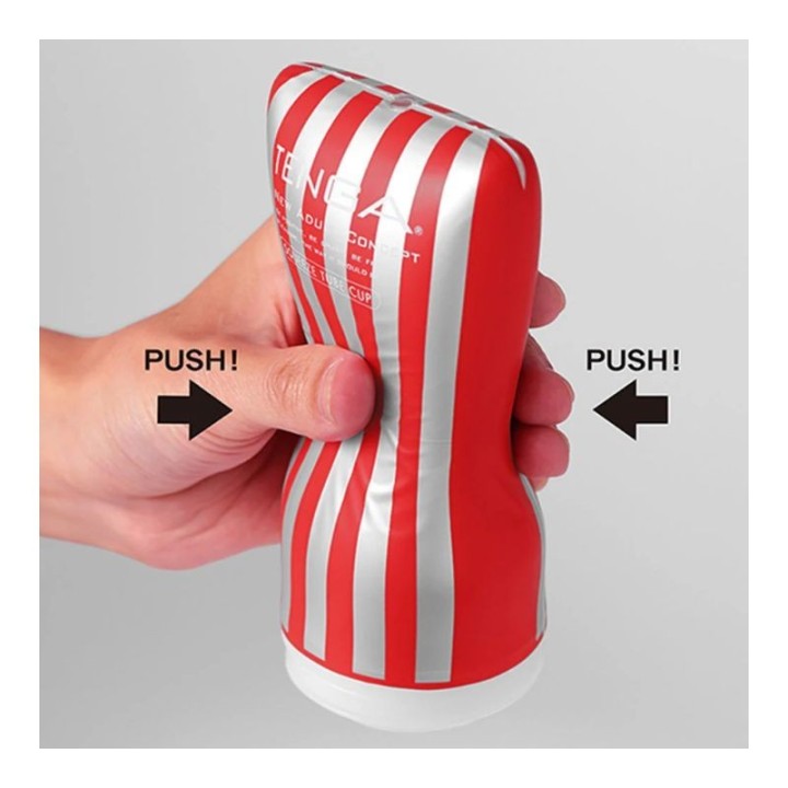 Muy suave al presionar y sentir en cada momento y según la presión ejercida