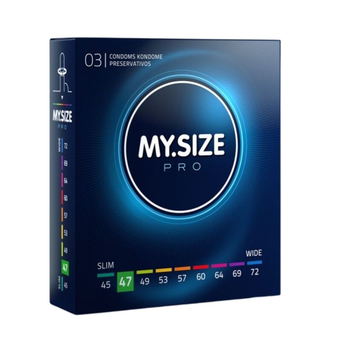My Size Pro — Preservativos Talla 47 mm  — caja 3 unidades