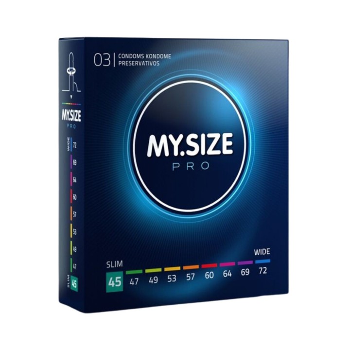 My Size Pro — Preservativos Talla 45 mm  — caja 3 unidades