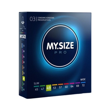 My Size Pro — Preservativos Talla 49 mm  — caja 3 unidades