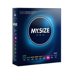 My Size Pro — Preservativos Talla 64 mm  — caja 3 unidades