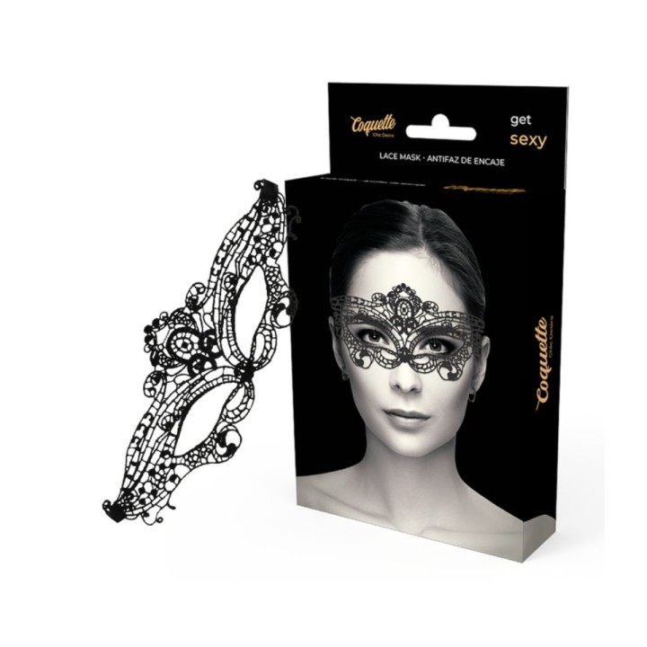 COQUETTE CHIC DESIRE - ANTIFAZ ENCAJE NEGRO FINO