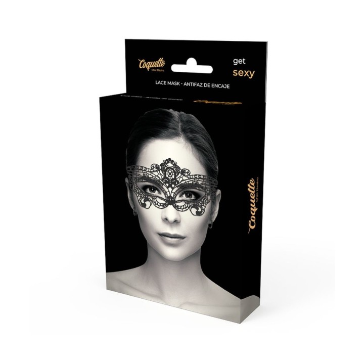 COQUETTE CHIC DESIRE - ANTIFAZ ENCAJE NEGRO FINO
