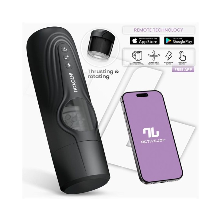 INTOYOU APP SERIES EGOR MASTURBADOR MASCULINO CON ROTACIÓN Y THRUSTING CON APP