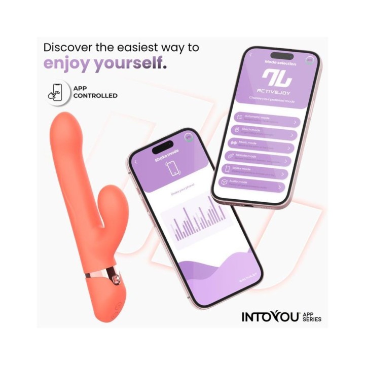 INTOYOU APP SERIES MINDY VIBRADOR CON ANILLO DE BOLAS UP AND DOWN, FINGER Y PULSACIÓN APP