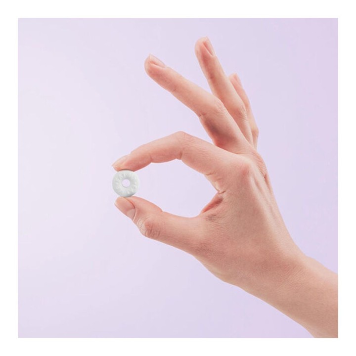 Tamaño del caramelo en la mano, preparado para tomar!!