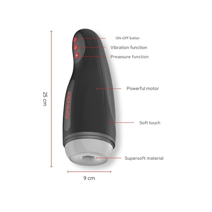 ONINDER - SEOUL MASTURBADOR MASCULINO DE COMPRESION Y VIBRACIÓN - APP GRATUITA ONINDER - SEOUL COMPRESSION AND VIBRATION MASTURB