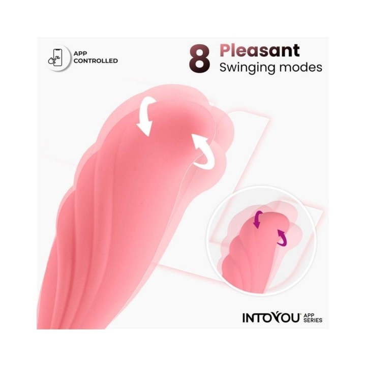INTOYOU APP SERIES Huevo Vibrador con Movimiento Waving con APP USB