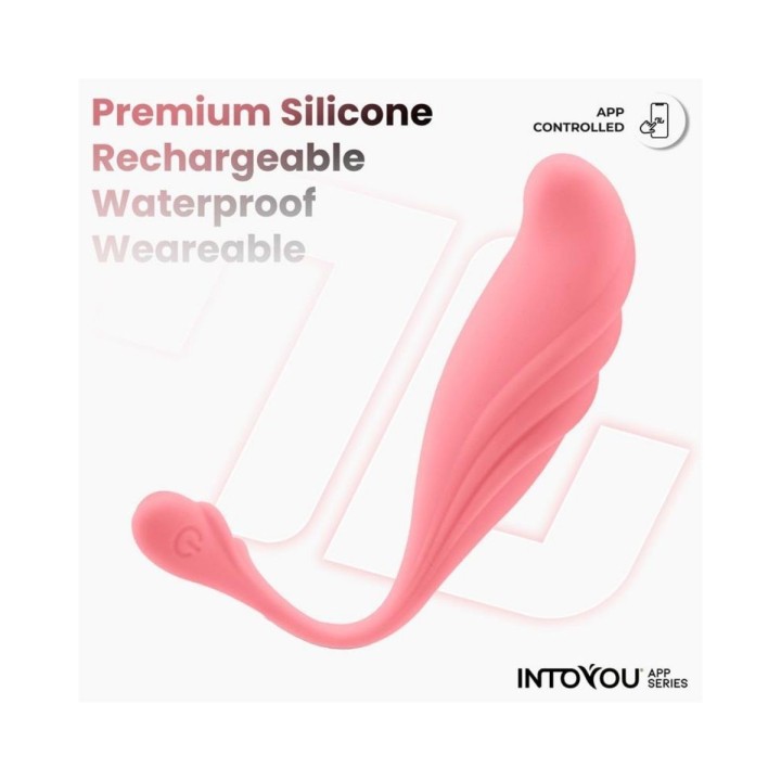 INTOYOU APP SERIES Huevo Vibrador con Movimiento Waving con APP USB
