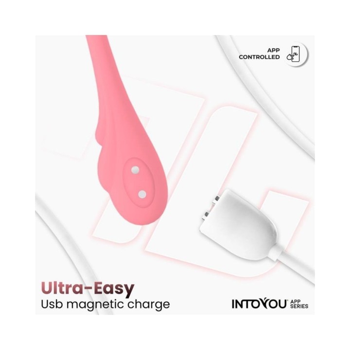 INTOYOU APP SERIES Huevo Vibrador con Movimiento Waving con APP USB