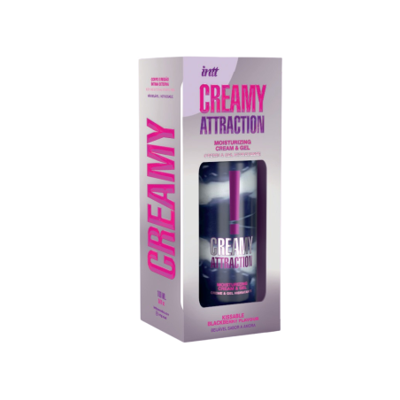 CREAMY ATTRACTION BLACK BERRY KISSABLE CREAM & GEL BLACK BERRY FLAVOR - CREMA Y GEL BESABLES CREAMY ATTRACTION DE MORA NEGRA SA