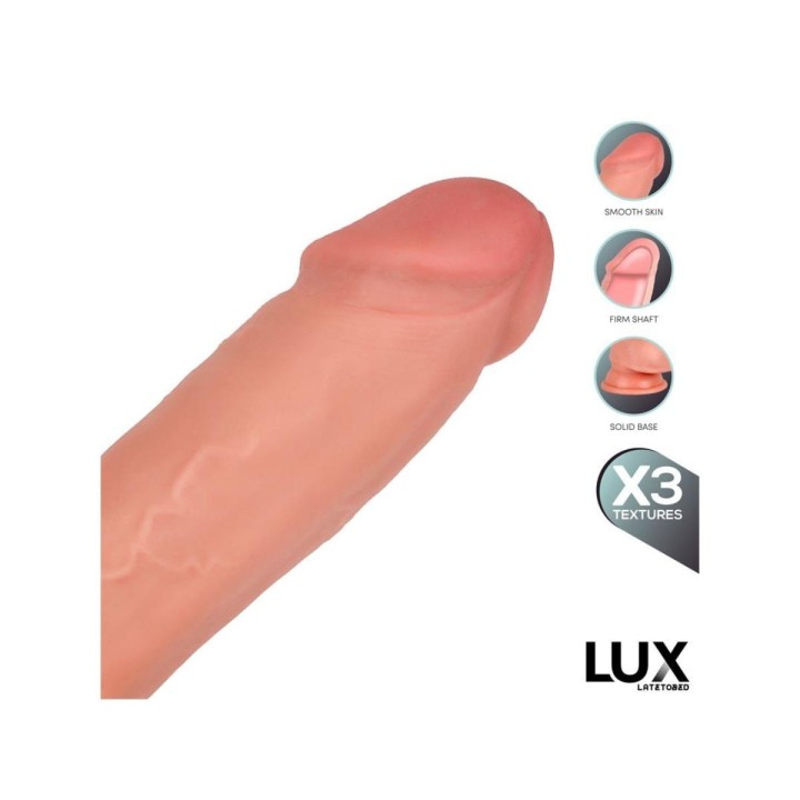 LUX Brant Dildo Triple Densidad con Testículos 7.6"
