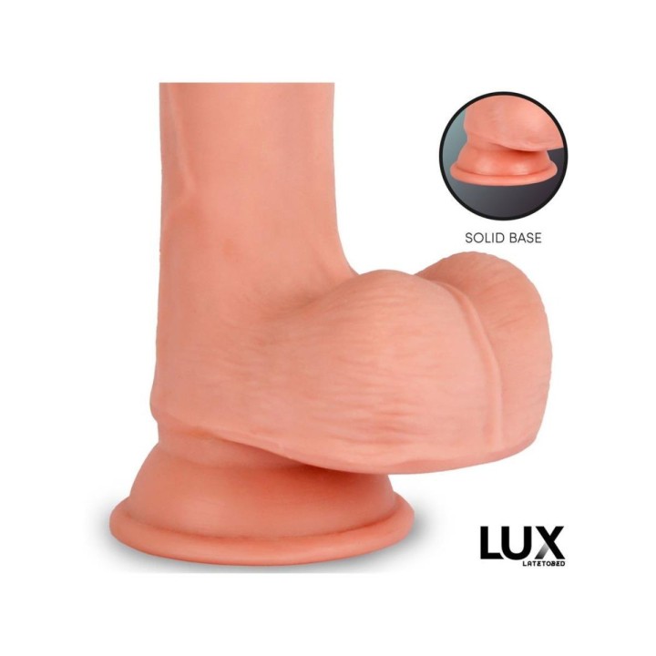 LUX Max Dildo Triple Densidad con Testículos 8.2"