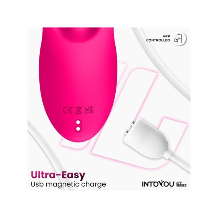 INTOYOU APP SERIES Derek Vibrador con Movimiento Finger 3 Motores y APP